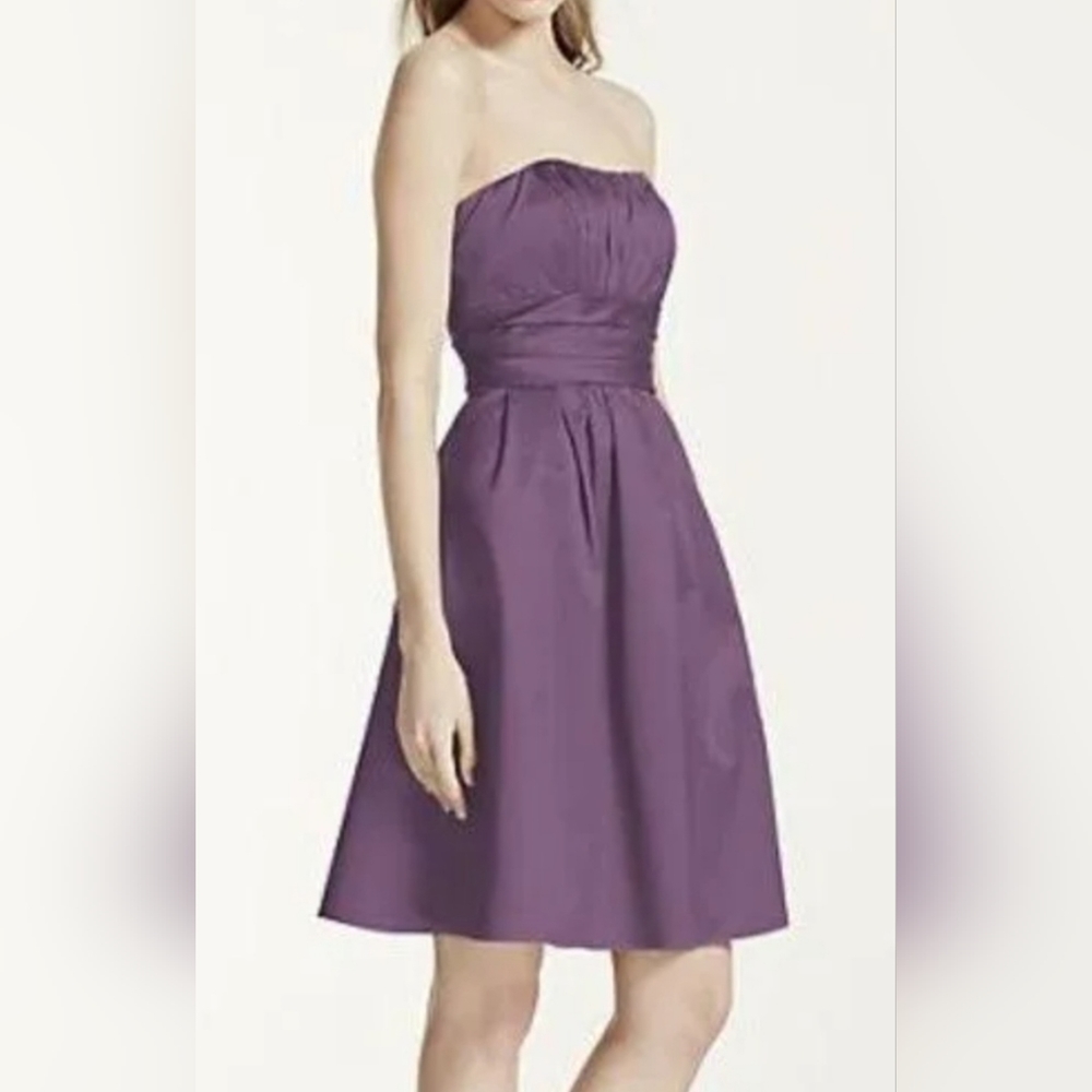 Allure Bridals Amathys Purple Fit & Flare Bridesmaid Cocktail Dress